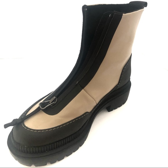 H&M Water Repellent Boots Light Beige/Black Size 38 - Picture 11 of 14